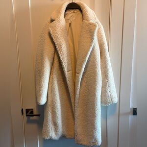 White Teddy Peacoat
